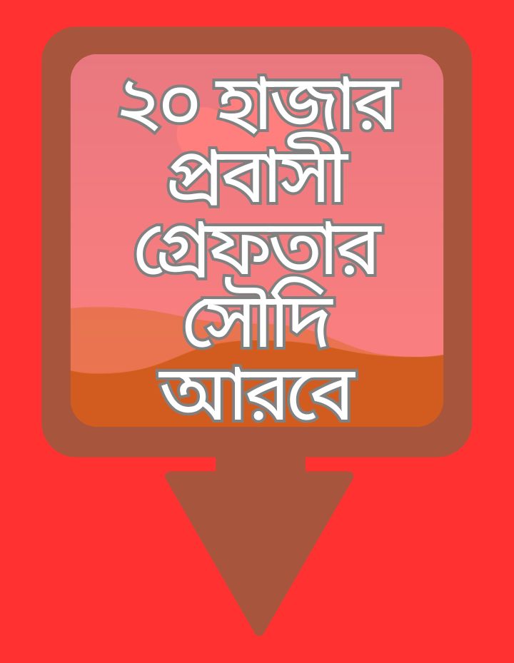 সৌদি আরবে ২০ হাজার প্রবাসী গ্রেফতার